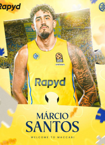 Maccabi Tel Aviv apuesta por el talento brasileño: Marcio Santos firma por tres temporadas