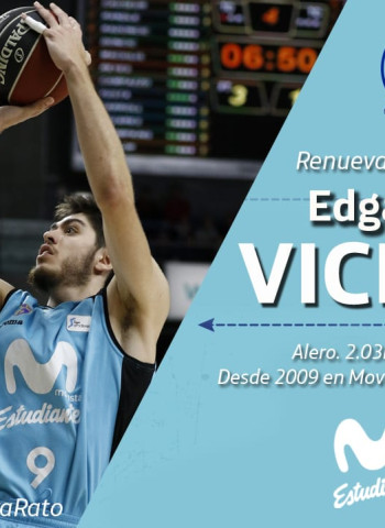 Edgar Vicedo renueva por cuatro temporadas su contrato con Movistar Estudiantes