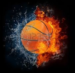 La figura del jugador de baloncesto y su alrededor