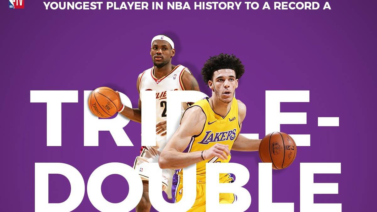 Lonzo Ball, triple-doble más joven de la historia NBA