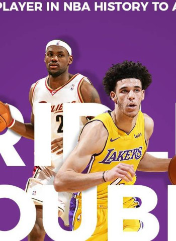 Lonzo Ball, triple-doble más joven de la historia NBA