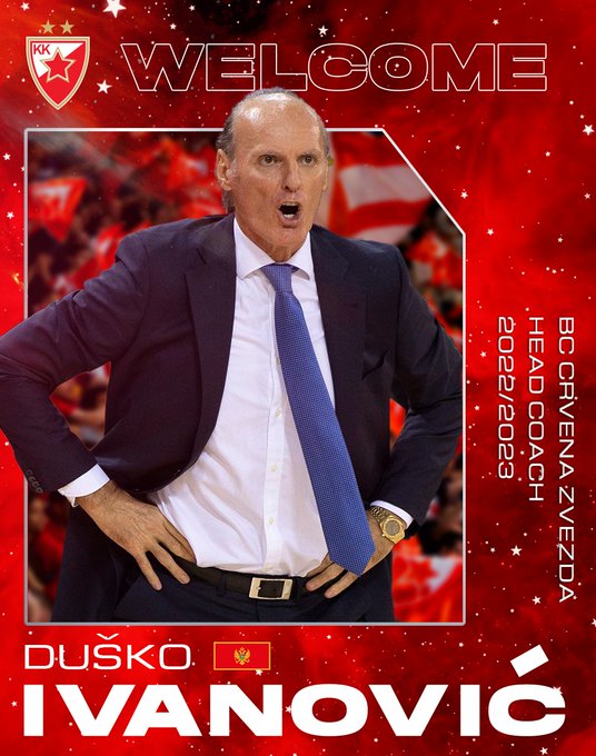 Dusko Ivanovic, nuevo entrenador del Estrella Roja