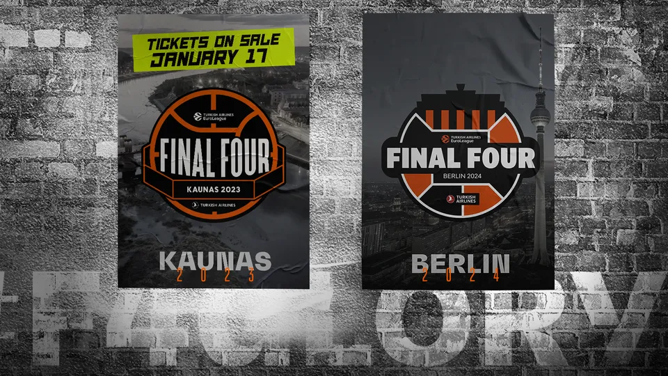 Final Fours de 2023 y 2024 de la EuroLeague otorgados a Kaunas y Berlín