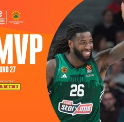 MVP de la Jornada 27º EuroLeague: Mathias Lessort, Panathinaikos AKTOR Atenas