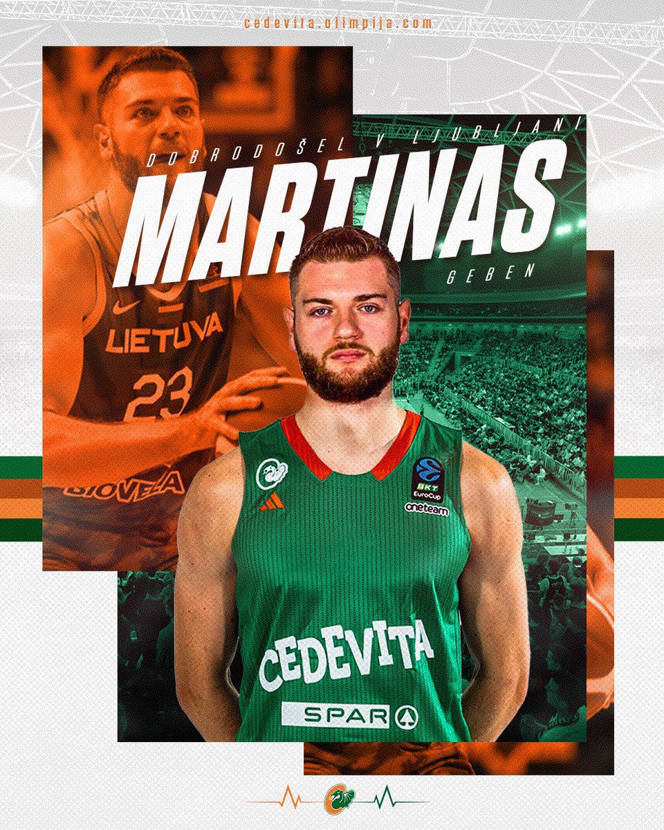 El Cedevita Olimpija Ljubljana anuncia el fichaje de Martinas Geben