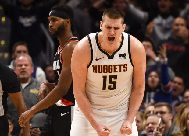 Los Nuggets arrancan con victoria su serie ante los Blazers (113-121) [1-0]
