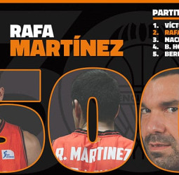Rafa Martínez, 500 partidos con Valencia Basket