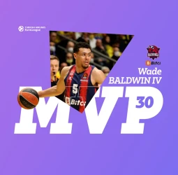 MVP de la jornada 30 de la EuroLeague: Wade Baldwin, Baskonia