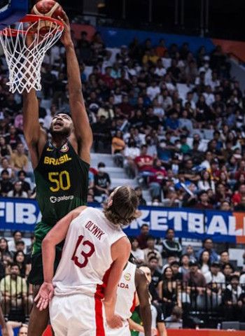 Brasil da la sorpresa al vencer a Canadá (65-69)