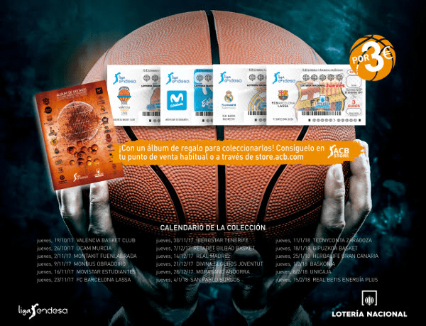 La liga Endesa será protagonista en los décimos de Lotería Nacional