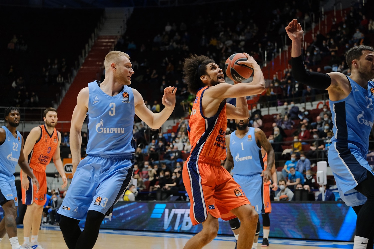 Sólido triunfo del Valencia Basket en la cancha del Zenit St. Petersburg (62-91)
