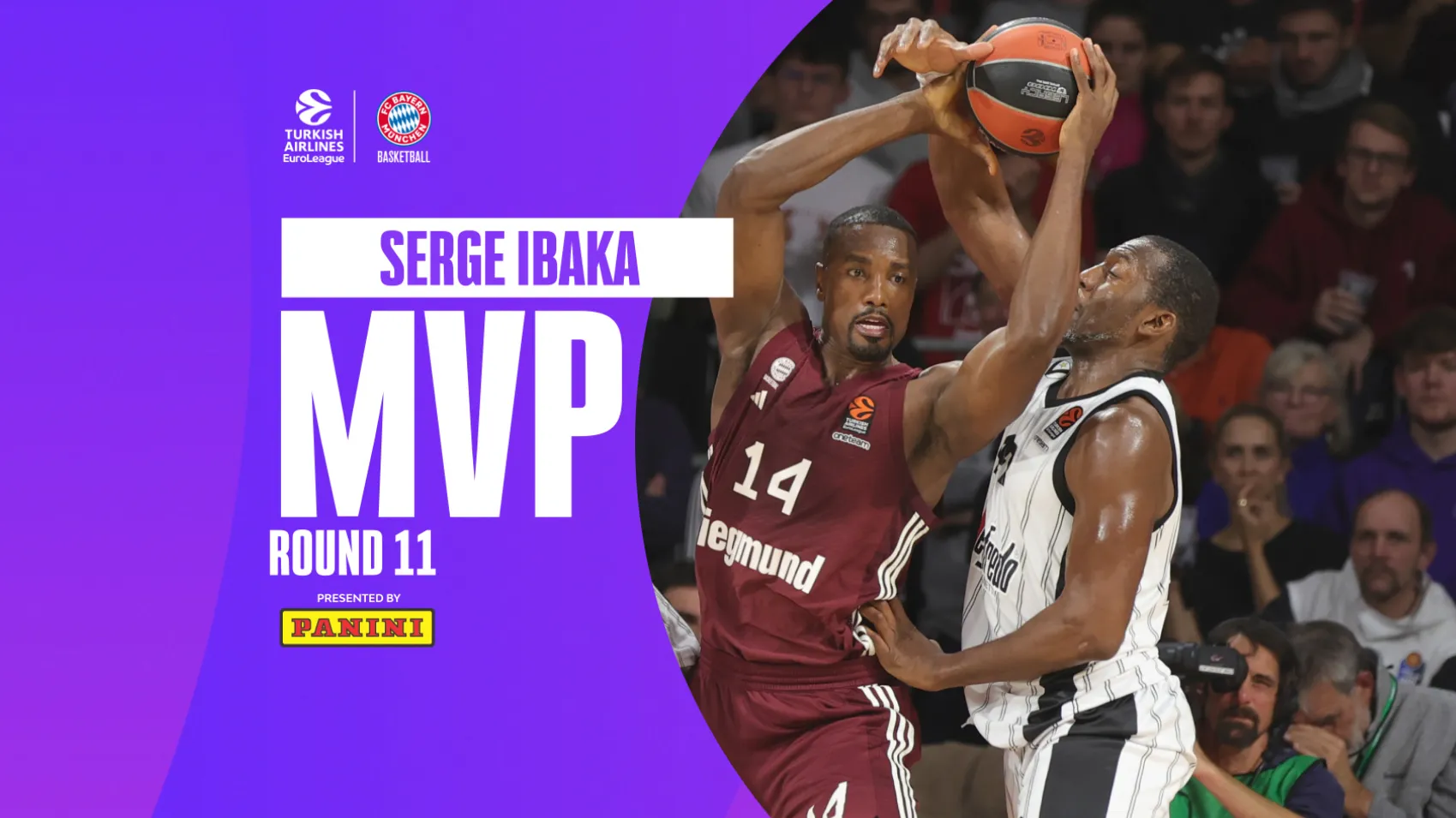 MVP de la Jornada 11 EuroLeague: Serge Ibaka, FC Bayern Munich