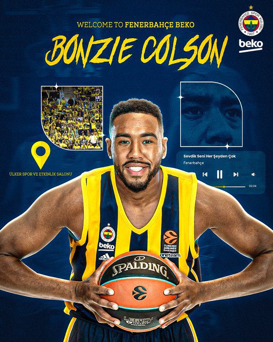 El Fenerbahce anuncia el fichaje de Bonzie Colson