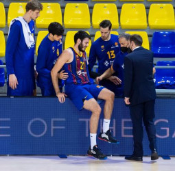 Alex Abrines, con un leve esguince de tobillo