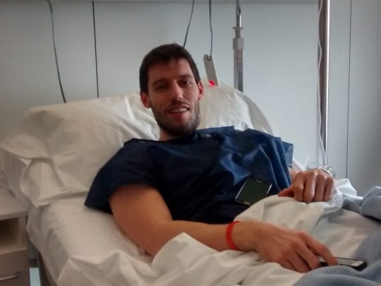 Sam Van Rossom, operado de su rodilla izquierda