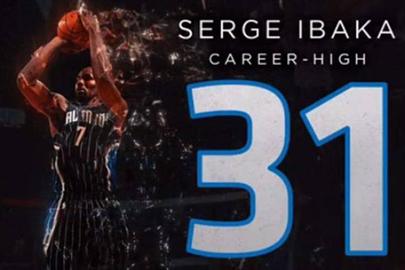 Canasta ganadora y récord anotador de Serge Ibaka
