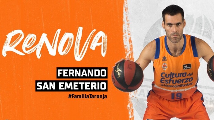 San Emeterio volverá para su 6ª campaña en el Valencia Basket