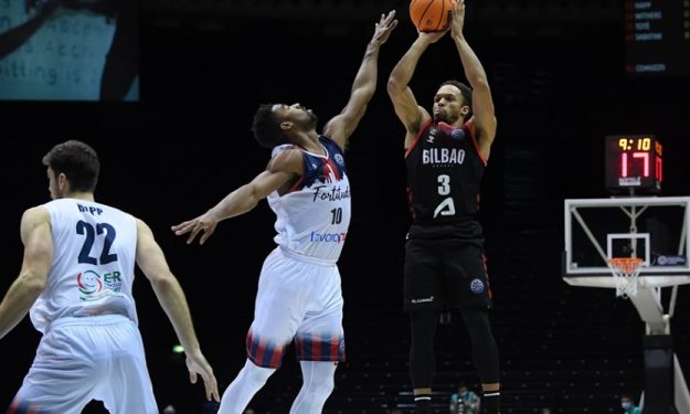 Jaylon Brown lidera la primera victoria de la BCL para el Bilbao Basket (64-69)