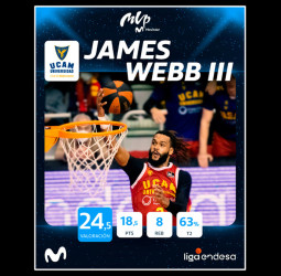 James Webb III, MVP Movistar del mes de enero