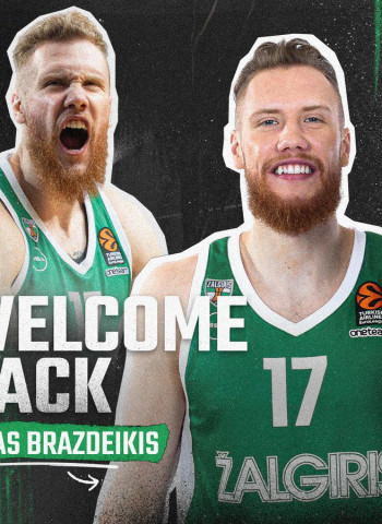 Ignas Brazdeikis ficha por el Zalgiris
