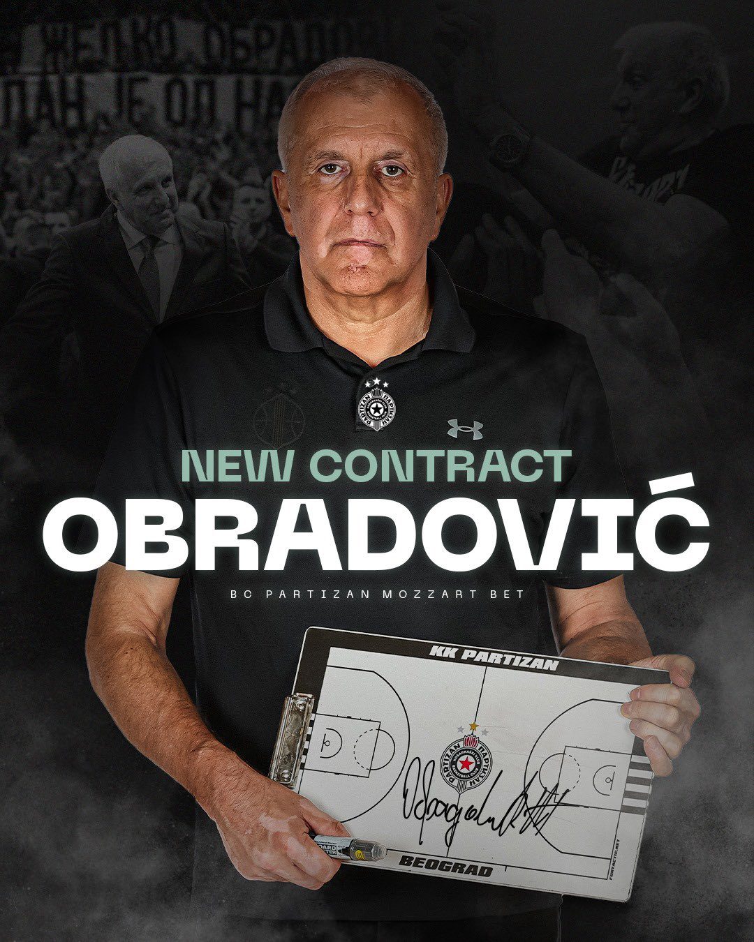 Zeljko Obradovic, dos años más en el Partizan