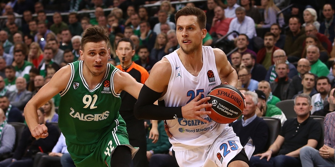 Previa Jornada 11 EuroLeague: Zalgiris Kaunas vs Zenit St. Petersburg