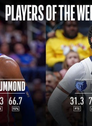 Andre Drummond y Mike Conley, jugadores de la semana en la NBA