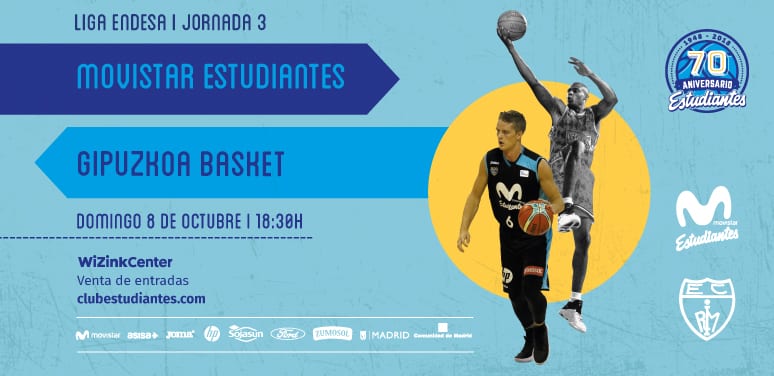 Movistar Estudiantes recibe al Gipuzkoa Basket