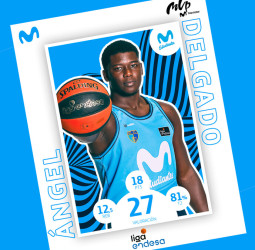 Ángel Delgado, MVP Movistar de mayo