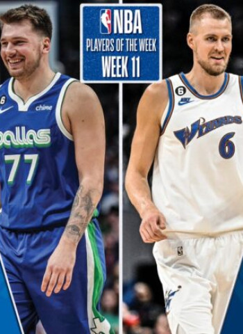 Luka Doncic y Kristaps Porzingis, jugadores de la semana NBA