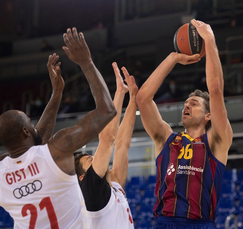 Debut ilusionante de Pau Gasol que no evita la derrota ante el Bayern (72-82)