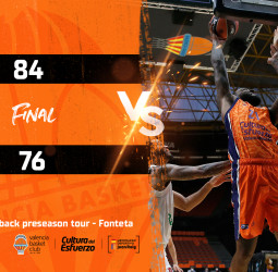 Valencia Basket jugará a la final del We’re Back Preseason Tour (84-76)