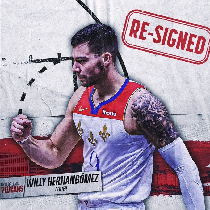 Los New Orleans Pelicans anuncian la renovación de Willy Hernangómez