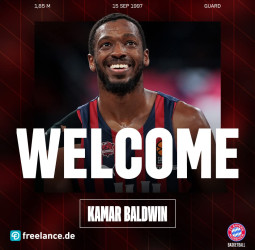 Kamar Baldwin, nuevo refuerzo para el campeón alemán