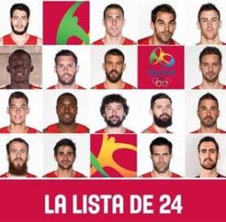Lista de 24 jugadores previa a los Juegos Olímpicos