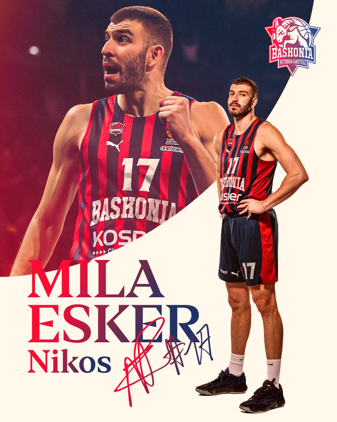 Baskonia y Nikos Rogkavopoulos separan sus caminos
