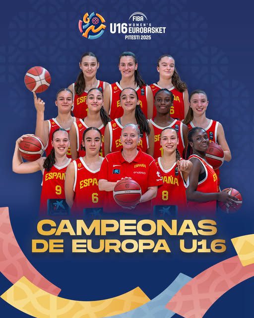 La Selección U16F se cubre de oro europeo tras un espectacular torneo, 62-47