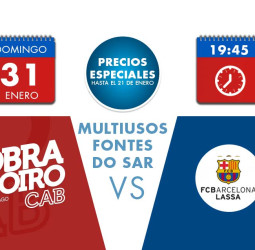 Últimos días para comprar tus entradas a Precio Especial para el Rio Natura Monbus Obradoiro – FC Barcelona Lassa