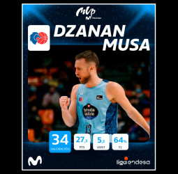 Dzanan Musa, MVP Movistar del mes de diciembre