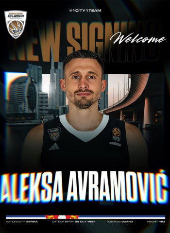 Aleksa Avramović refuerza a Dubai Basketball