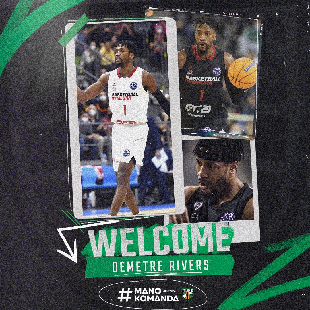 El Zalgiris Kaunas anuncia el fichaje de Demetre Rivers