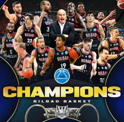 Bilbao Basket hace historia y levanta su primer trofeo continental