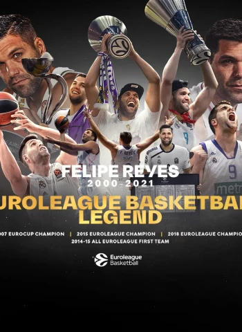Felipe Reyes, nueva leyenda del baloncesto de la Euroliga
