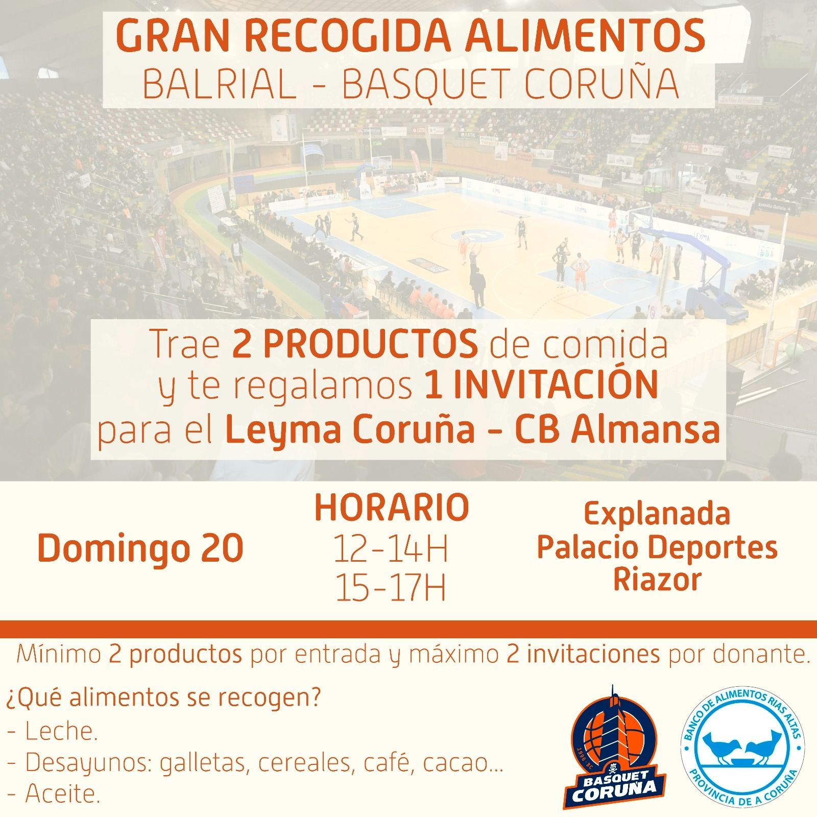 Regalo de Entradas por Alimentos
