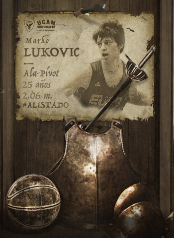 Marko Lukovic se alista en los Tercios del UCAM Murcia