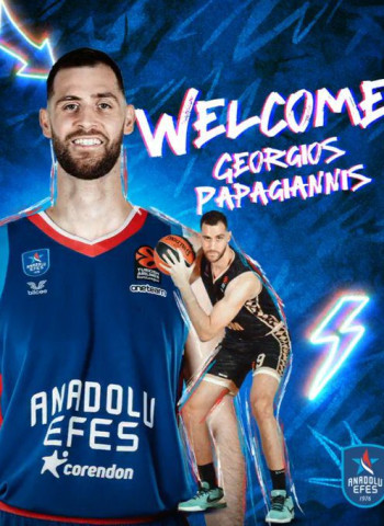 Georgios Papagiannis se une al Anadolu Efes: nuevo ancla interior para el conjunto turco