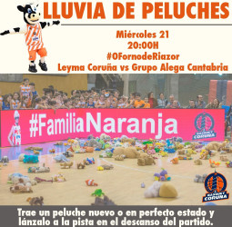 ¡Lluvia de peluches en #OFornodeRiazor!