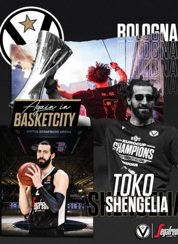 La Virtus Bolonia anuncia la renovación de Tornike Shengelia