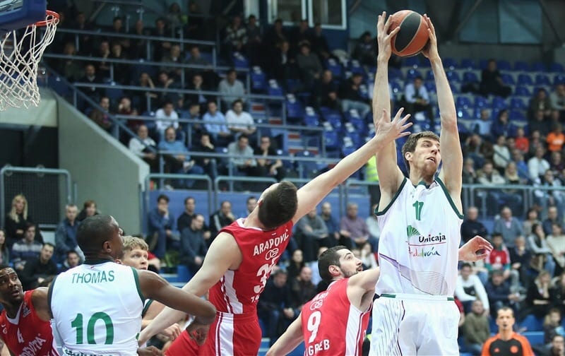 Gran victoria del Unicaja en el Drazen Petrovic Arena de Zagreb (78-91)