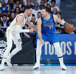 El Madrid vence a los Dallas Mavericks en el regreso de Doncic (127-123)